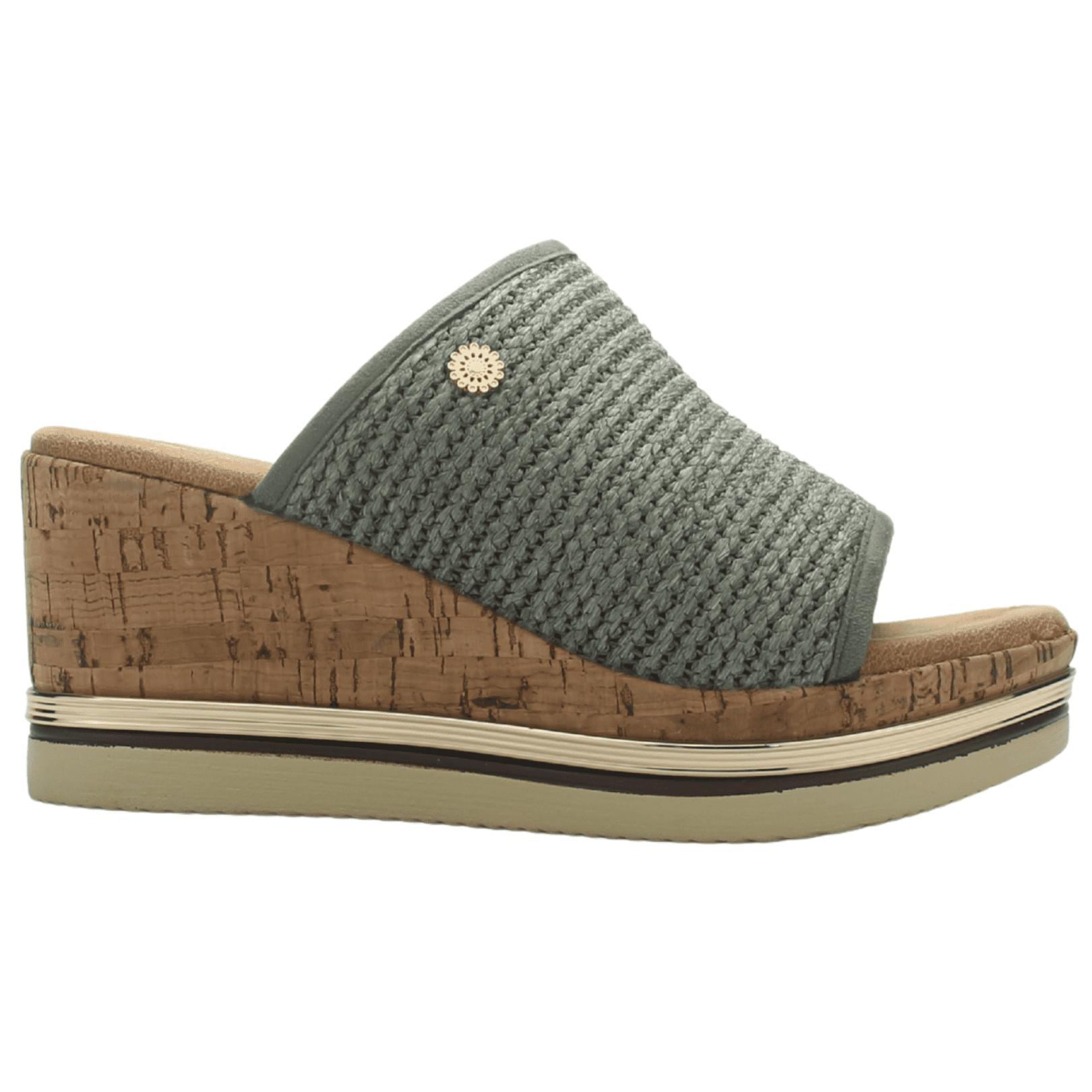 Sandalia De Mujer, Oliva Casual Chalada Teru-2