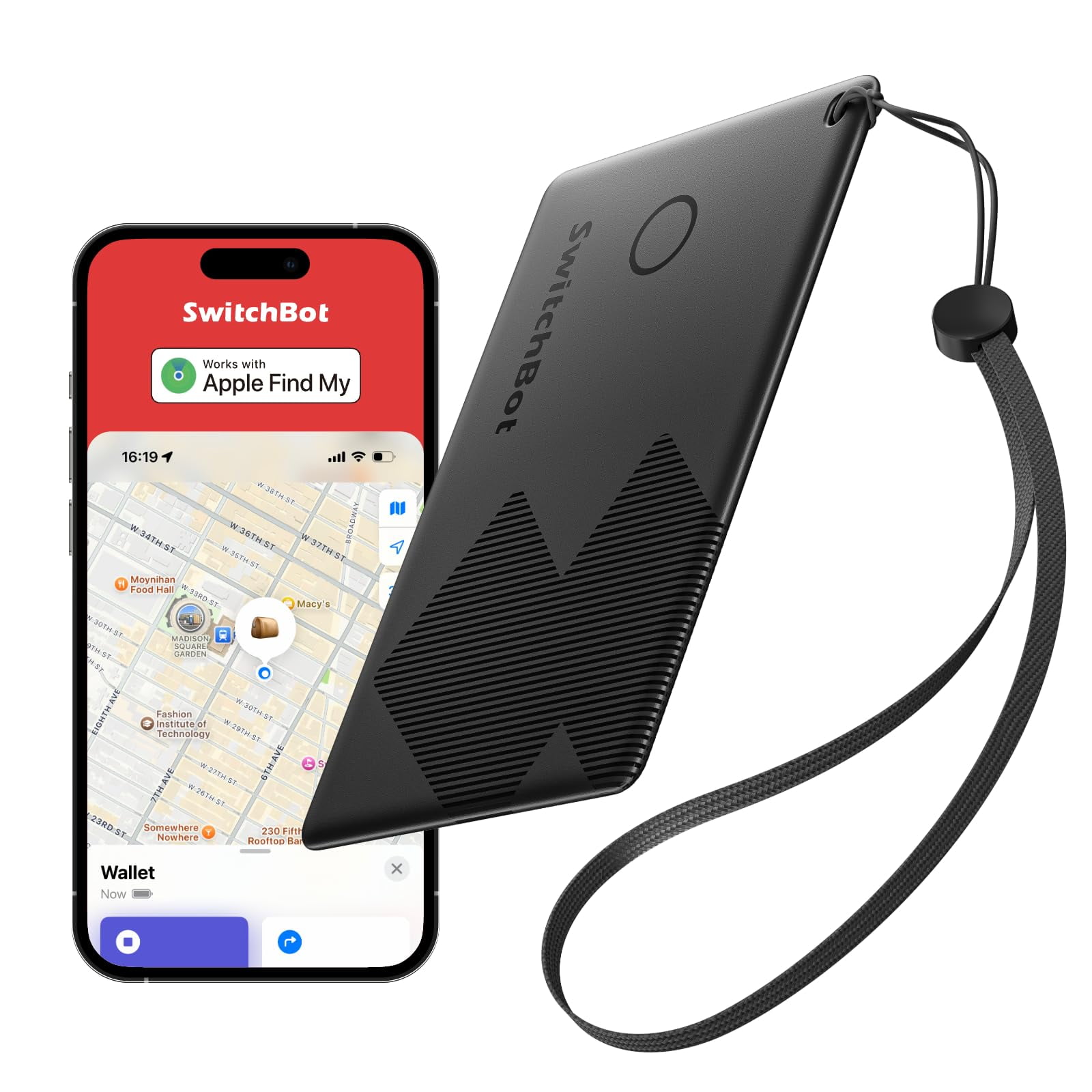 Tarjeta Bluetooth Tracker Switchbot Wallet Finder Resistente Al Agua