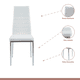 thumbnail image 3 of Comedor Mesa Eames 80cm redonda vidrio + 4 Sillas Dining Liana Acolchadas - Blancas, 3 of 8