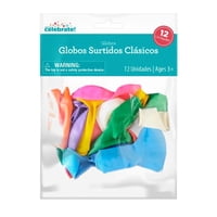 Set 12 Globos Surtidos Clásicos  Way To Celebrate