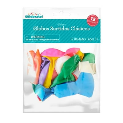 Set 12 Globos Surtidos Clásicos  Way To Celebrate