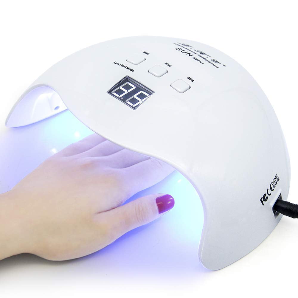Lámpara Led Uv Para Esmalte De Uñas Lke, 40 W, Con 3 Temporizadores, Color Blanco