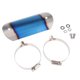 thumbnail image 5 of Escape de la motocicleta Silenciador Tubería Cubierta protectora contra el calor Heel Guard Blue, 5 of 5