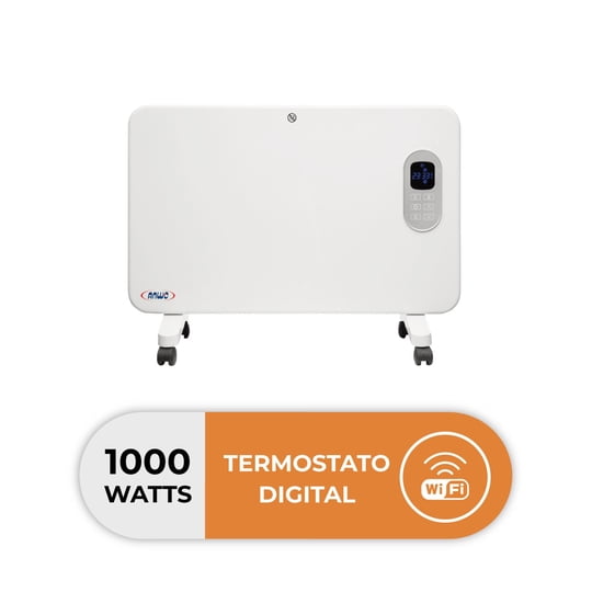 Calefactor Estufa Eléctrica Portátil Anwo Convectivo Liso 1000w Wifi