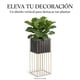 thumbnail image 3 of Porta Macetero Pedestal Maceta Plantas Negro Dorado Grande, 3 of 6