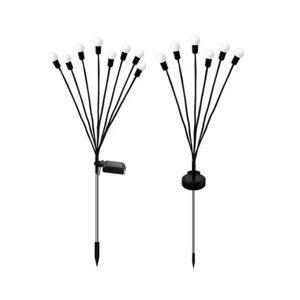 Crusec - Pack 2 Luces Led En Ramo Energía Solar Exterior