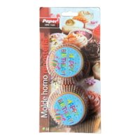 Genérico - Capsulas Cupcake Diseño D Happy Bday 100 Un Blanco