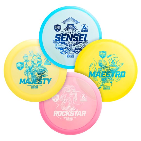 Kit de Disc Golf Discmania - Pack de 4 discos para principiantes