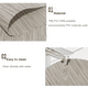 thumbnail image 3 of Manteles individuales de mesa con forma de cuña y centro de mesa redondo, lavables, juego de 7 manteles individuales para mesa de comedor., 3 of 5