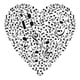 thumbnail image 1 of Decomural Music Notes Love Heart WS-15522, 1 of 3