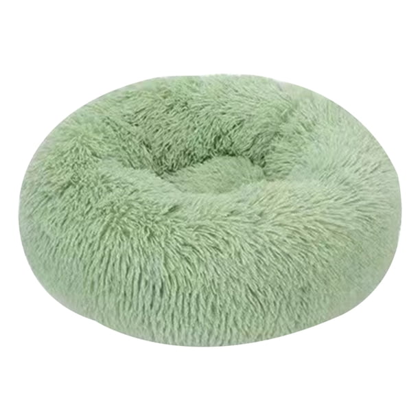 Cama para mascotas lavable con cojín de felpa suave y autocalentable cuadrada