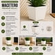 thumbnail image 5 of Set 2 Macetero Plastico Bajo Premium Base Cuadrada Conica L blanco, 5 of 7