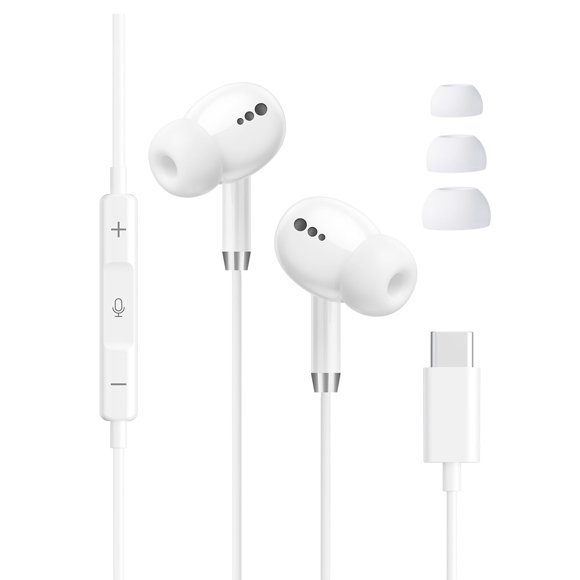 Auriculares BLXSounds USB‑C cable blanco 1,2 m