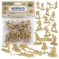 Bmc Toys - Figuras De Acción Bmc Cts Segunda Guerra Mundial Asalto Y Médicos Alemanes 24 Piezas 6 Cm
