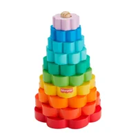 Fisher-Price - Juguete Para Bebés Anillos Apilables De Madera - Fisher Price