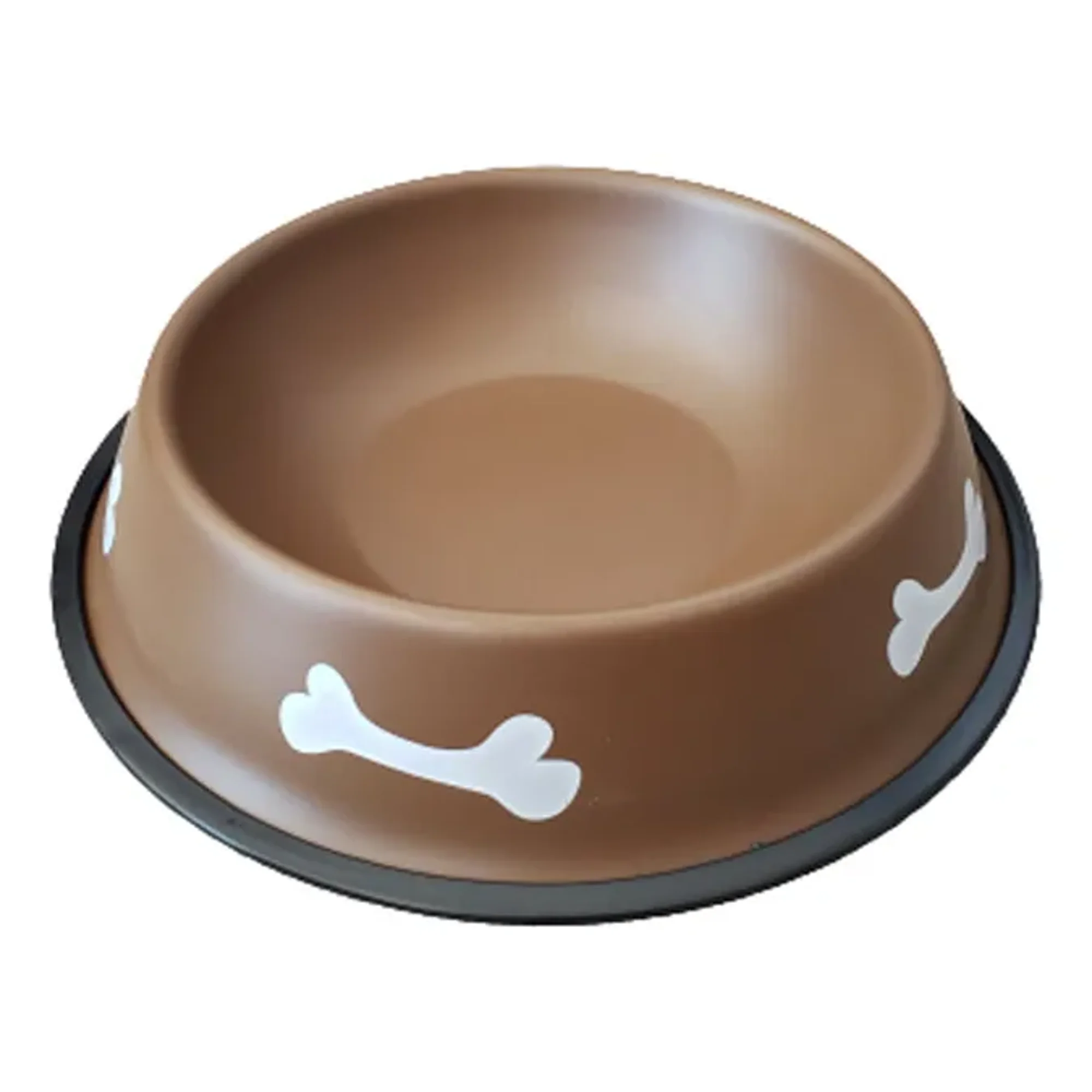 Plato Comedero Perros Mascotas Huesito Antideslizante 22cm