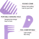 thumbnail image 3 of Peine de dientes anchos para cabello rizado y húmedo, peine desenredante para mujeres, peine grande de dientes anchos para cabello largo, grueso y ondulado., 3 of 5