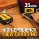 thumbnail image 3 of Cable USB C DEWALT de 100 W, ángulo de 90 grados, tipo C a tipo C, 1,2 m, 3 of 9