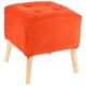thumbnail image 1 of Pouf Alemania Naranjo Felpa 42x42x43 cm, 1 of 3