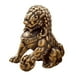 thumbnail image 1 of Estatua De León Chino De Latón, Figura De Mascota De Té, 1x1 Pulgadas, Para Colección De Mesa Auxiliar Derecha, 1 of 5