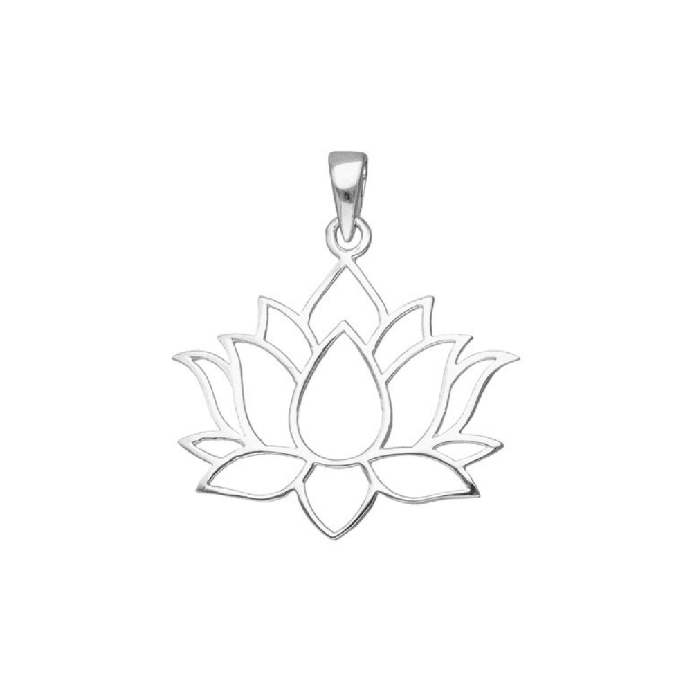 Fershop - Colgante De Plata Flor De Loto
