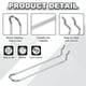 thumbnail image 3 of Uxcell 10 Piezas de Ganchos para Tablero Perforado, Kit de Ganchos para Tablero de 5.9 Pulgadas que se Ajusta a Tablero Perforado de 1/6" para Garaje, 3 of 7