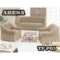 Angeles Del Hogar - Funda Cubre Sofa Sillon Cuadrille Turco 3 Piezas