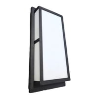 Click Ventas - Aplique Lampara Rectangular Diseño Liso Negro 20W