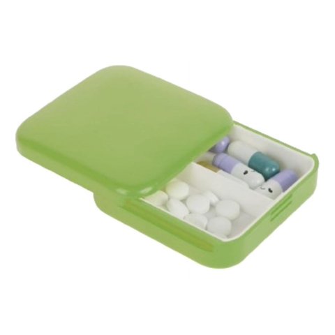 Genérico - Set 6 Pastilleros Mini 2 Compartimiento Verde Portatil Lau