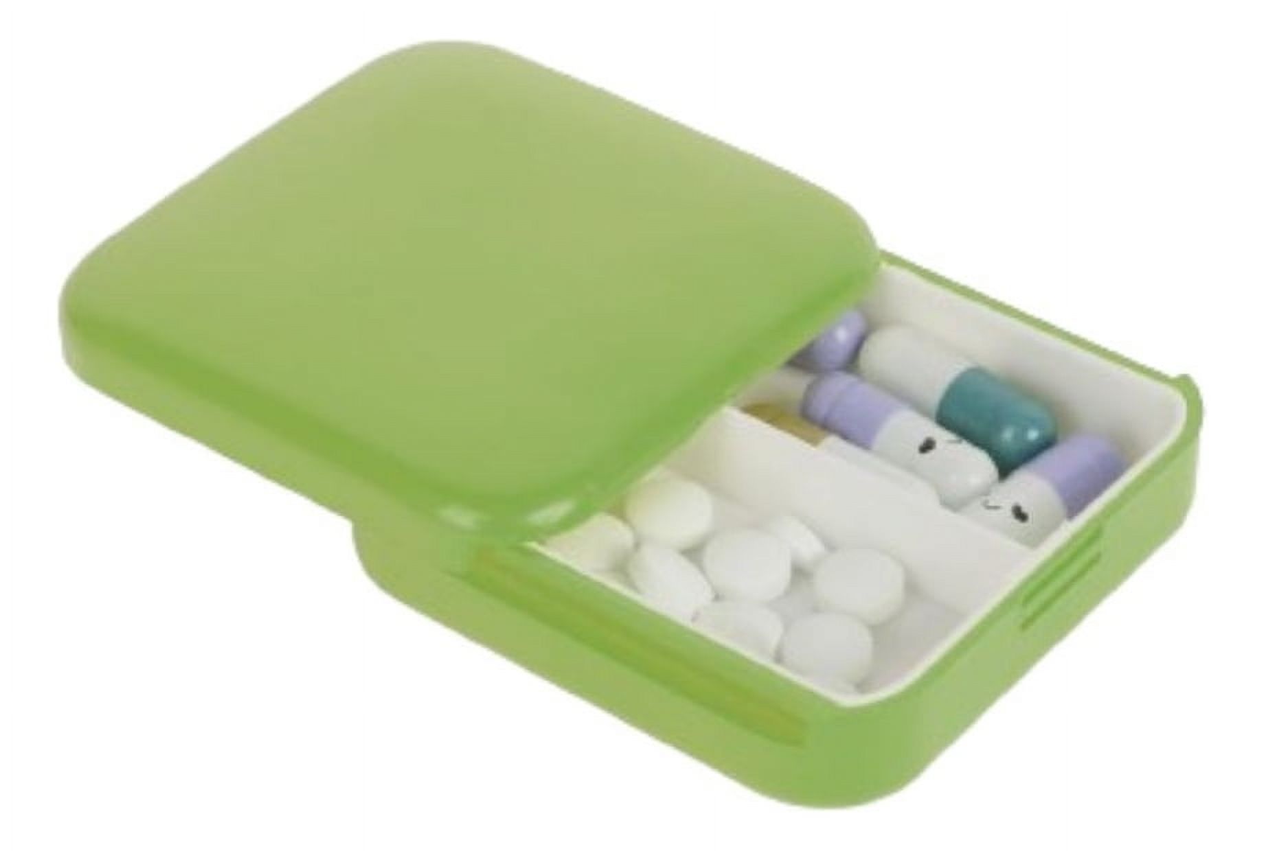 Genérico - Set 6 Pastilleros Mini 2 Compartimiento Verde Portatil Lau