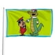 thumbnail image 1 of Wally Gator Bandera impresa con temática, regalo perfecto para fanáticos, amigos y familiares, y adecuada para actividades al aire libre e interiores, decoraciones de fiesta. 90 cm × 150 cm., 1 of 6