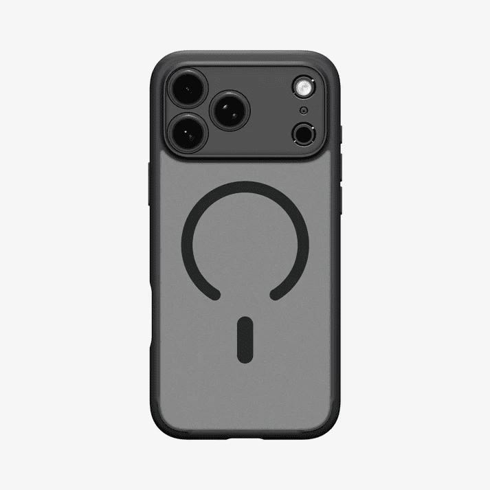 Carcasa Para Iphone 17 Pro- Marca Spigen, Modelo Ultra Hybrid Mag- Frost Black Con Magsafe