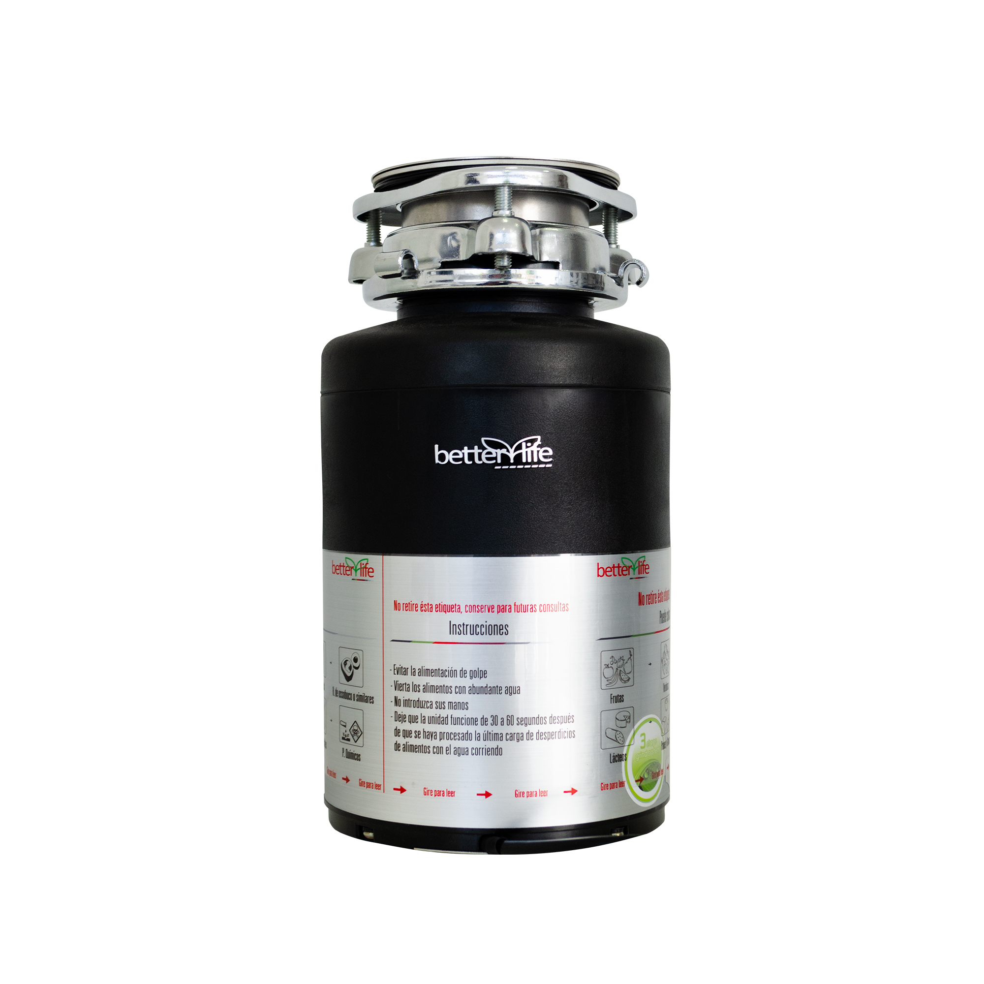 Betterlife - Triturador De Basura Para Lavaplatos 560 W