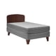 thumbnail image 1 of Cama Celta Europea Apolo Black 1 Plaza Set Asturias, 1 of 5