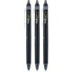 thumbnail image 2 of Bolígrafos de tinta de gel PILOT FriXion Synergy Clicker, 0,5 mm, paquete de 3, color negro, 2 of 8