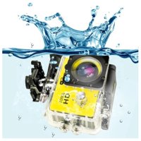Clickdescuento - Camara Deportiva Sumergible 4K Full Hd Amarilla Amarillo