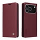 thumbnail image 4 of Funda Billetera de Cuero para iPhone 17 Pro con Tarjetero y Soporte - Tapa Magnética Rojo, 4 of 5