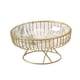 thumbnail image 4 of Cesta De Almacenamiento De Frutas De Alambre De Metal Para Encimera De Cocina Fiestas Al Aire Libre Decoración Transparente L, 4 of 5