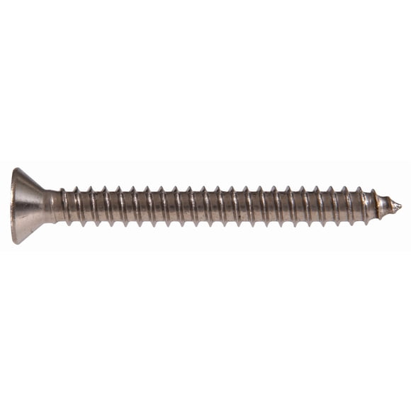 Tornillos Phillips de acero inoxidable Hillman para chapa metálica de cabeza plana, 35,6 cm x 5 cm, paquete de 100