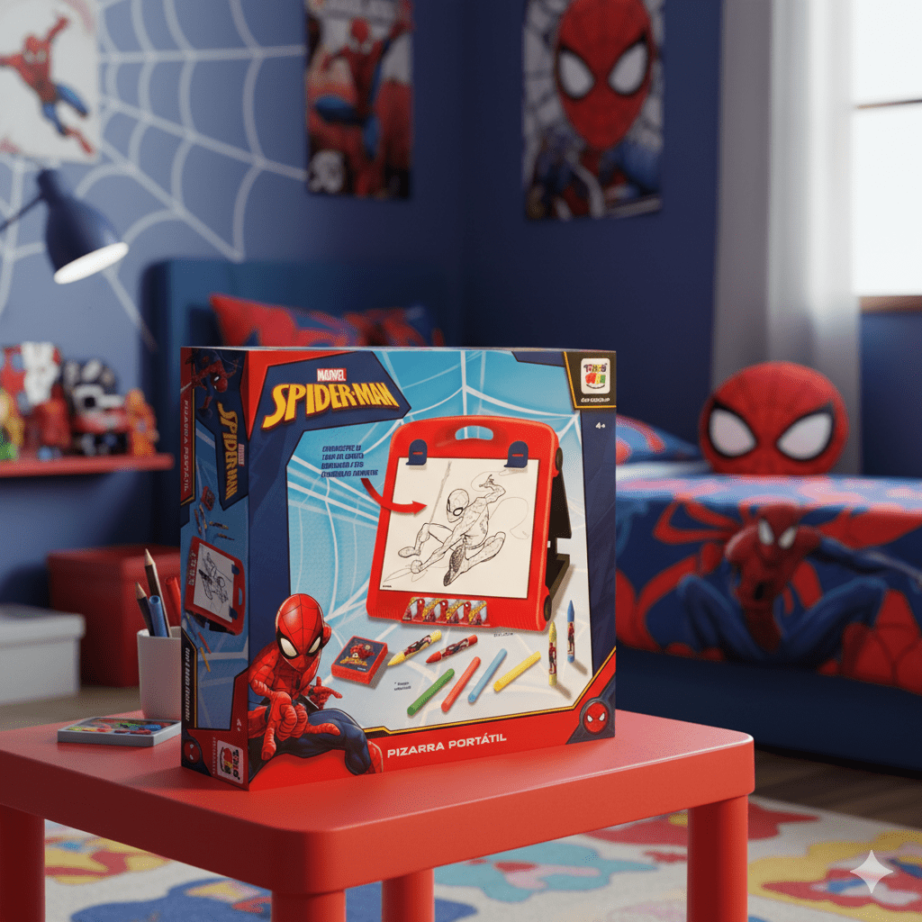 Toyng - Pizarra Portatil - Spiderman