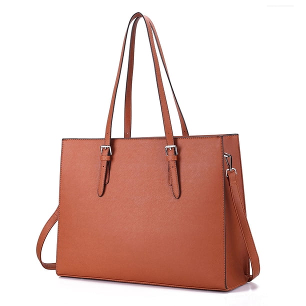 Bolso para portátil de 15,6 pulgadas para mujer, bolso de mano para ordenador, maletín de oficina para negocios