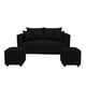 thumbnail image 2 of Living Aurelia 2 Cuerpos + 2 Pouf Tela Negro, 2 of 2