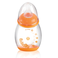 Babelito - Mamadera Angular 150Ml Naranja 0-9 Meses