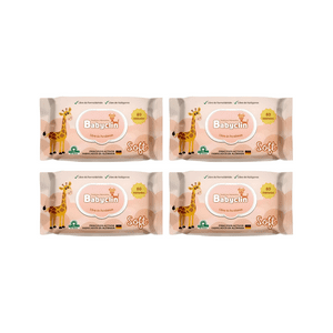 Pack 4 Paquetes Toallitas Humedas Babyclin Soft 320 Unidades