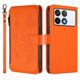 thumbnail image 2 of Funda Cartera Mariposa para [Xiaomi Poco F6 Pro] con Soporte y Cremallera Naranja, 2 of 6
