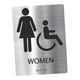 thumbnail image 5 of Placa De Letrero De Baño, Letrero De Baño Moderno Para Hombres Y Mujeres, Estilo De Baño De Negocios B, 5 of 5