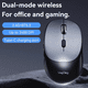 thumbnail image 5 of Mouse Veggieg G880 Inalámbrico Conexión 2.4 Ghz + Bluetooth Gris/negro, 5 of 7