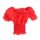 thumbnail image 3 of 1/6 Ropa Femenina Camiseta De Manga Abullonada Con Ajuste De Figura De Acción De 12 '' Rojo D, 3 of 5