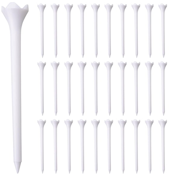 Tees de Golf Hampton Distribution 8 cm Blanco Pack de 100