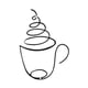 thumbnail image 1 of Decoración De Pared Con Forma De Taza De Café, Letrero De Metal Moderno Para Ventana De Casa De Campo, 14,2 X 20,3 Cm, 1 of 5